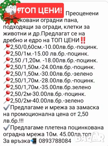 РАЗПРОДАЖБА НА ПРЕОЦЕНЕНИ ОГРАДНИ ПАНА /пана ковано желязо , снимка 3 - Огради и мрежи - 43020168