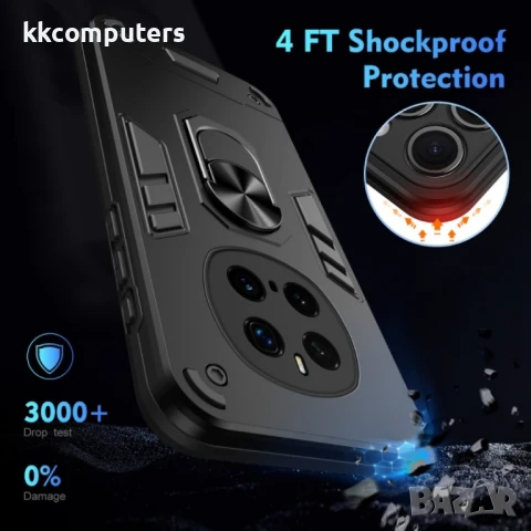 Honor Magic7 Pro 5G Удароустойчив Ring Holder Калъф и Протектор, снимка 6 - Калъфи, кейсове - 51366546