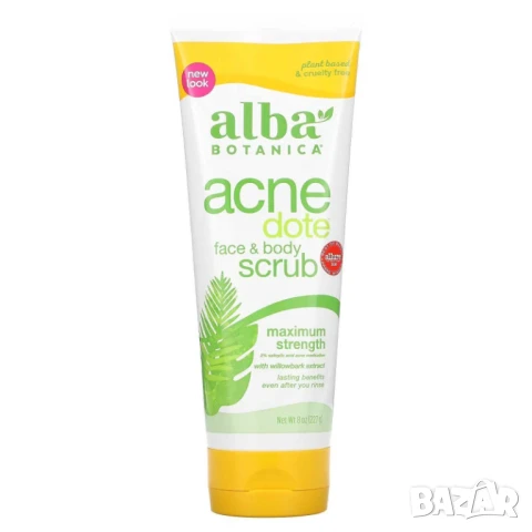 Alba Botanica ACNEdote, Скраб за лице и тяло, 227 гр