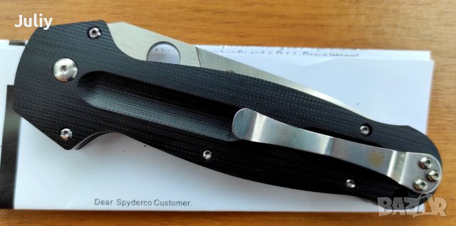 Сгъваем нож Spyderco Schempp Bowie / Schempp EuroEdge, снимка 13 - Ножове - 37345533