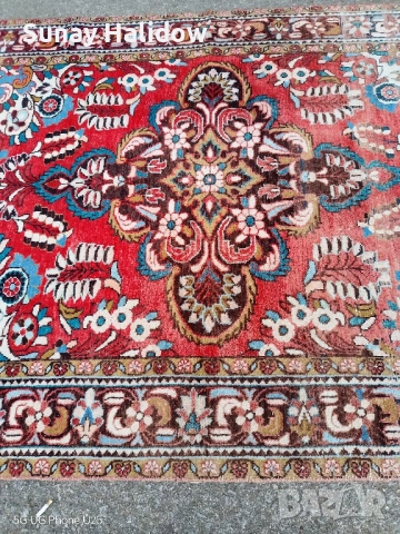 Ръчно тъкан Хамадански килим, снимка 9 - Килими - 51632833