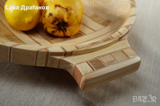 Дървена купа с дръжки, снимка 11 - Други - 40359045