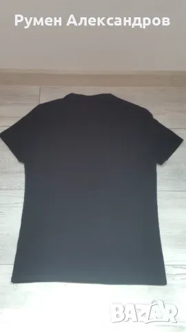 Мъжка черна тениска GUESS SLIM FIT размер S, снимка 8 - Тениски - 49638659