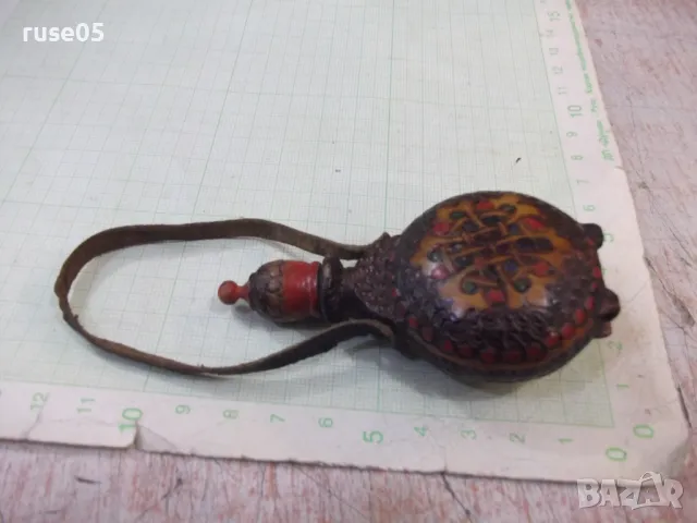 Бъклица сувенирна пирографирана от соца, снимка 3 - Други ценни предмети - 47499347