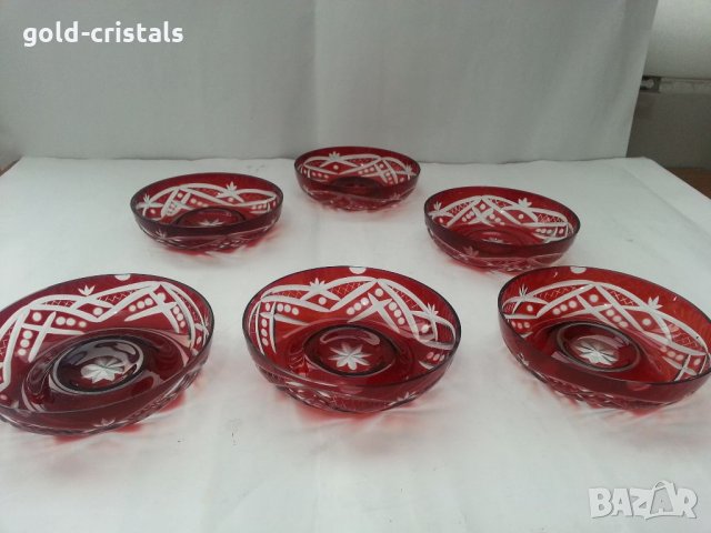 Кристални чинийки купички, снимка 2 - Антикварни и старинни предмети - 33682335
