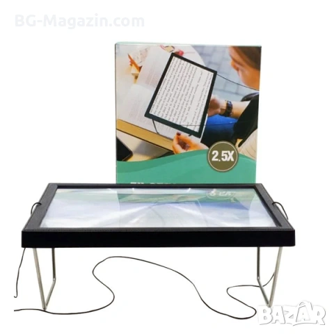 Голяма мултифункционална настолна лупа за четене шиене бродиране плетене компютър лаптоп книга, снимка 6 - Други инструменти - 53109085