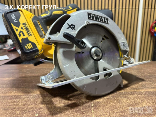 Акумулаторен ръчен циркуляр DeWALT DCS570 с Гаранция, снимка 2 - Други инструменти - 53434751