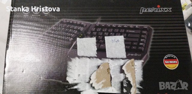 Мини Ергономична клавиатурата Perixx., снимка 2 - Клавиатури и мишки - 50305201
