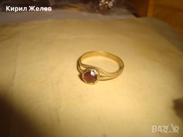 СТАРИНЕН СКЪПОЦЕНЕН БРОНЗОВ ПРЪСТЕН с ЕСТЕСТВЕН ГРАНАТ РЪЧНА МАЙСТОРСКА ИЗРАБОТКА - 19 ВЕК 27559, снимка 8 - Антикварни и старинни предмети - 36771149