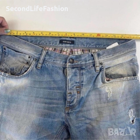 Дънки Antony Morato накъсани размер 48, W33 L32., снимка 3 - Дънки - 53020353