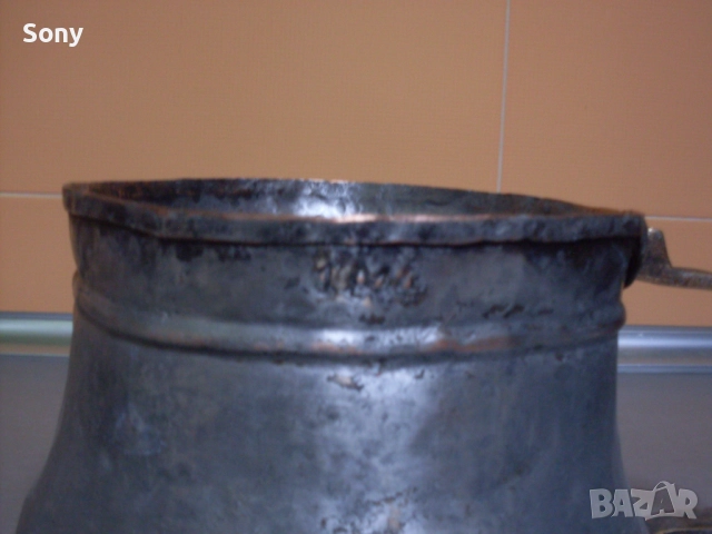 Старо медно-"бакърено" котле, канче., снимка 8 - Антикварни и старинни предмети - 52939370