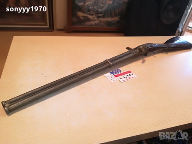 АНТИКА-пушка антика-метал/дърво 102см 3005211145, снимка 1 - Антикварни и старинни предмети - 33044209
