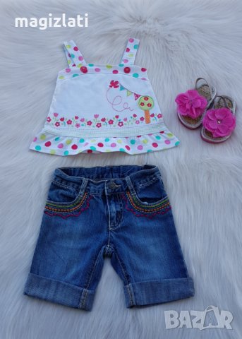 Детски дънкови панталонки и потник 2 години, снимка 13 - Комплекти за бебе - 32796815