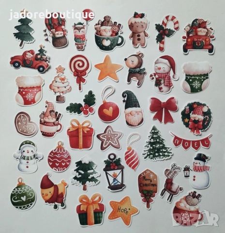 Стикери за скрапбук Зимни/ Коледни теми различни видове, снимка 10 - Други - 47651800