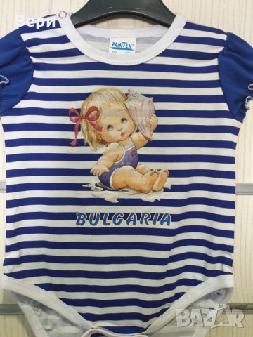 Ново бебешко моряшко боди с трансферен печат на Момиченце, Кукличка, 9-12 месеца, снимка 4 - Бодита за бебе - 29050344