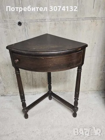 Конзола за ъгъл (материал орех), снимка 3 - Шкафове - 47525705