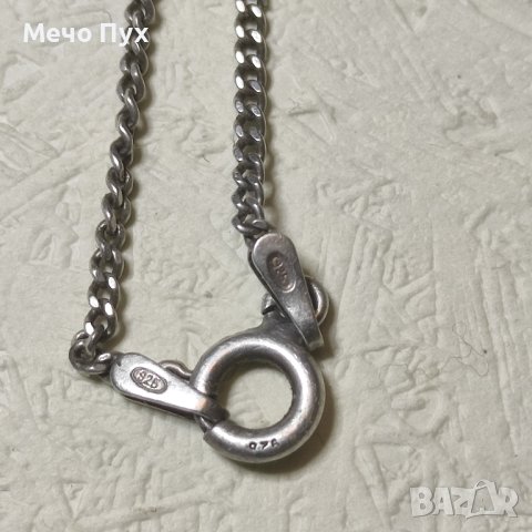 Сребърен синджир с кръст (214), снимка 4 - Колиета, медальони, синджири - 43079635