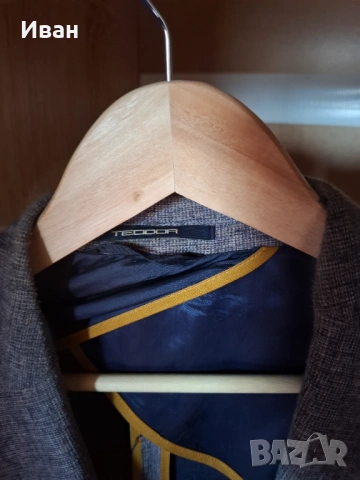 Мъжко сако TEODOR - M - Пресована вълна, снимка 2 - Сака - 53172744