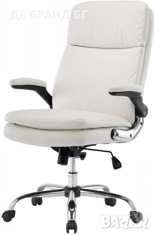 Ергономичен офис стол с мека седалка и облегалка 3287-WT, снимка 1 - Столове - 35096388