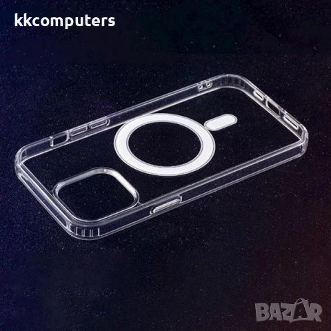 Калъф силикон Anti Shock MagSafe 1,5мм /Прозрачен/ за iPhone 17 Pro 6.3 Баркод : 3133269, снимка 2 - Калъфи, кейсове - 52526702
