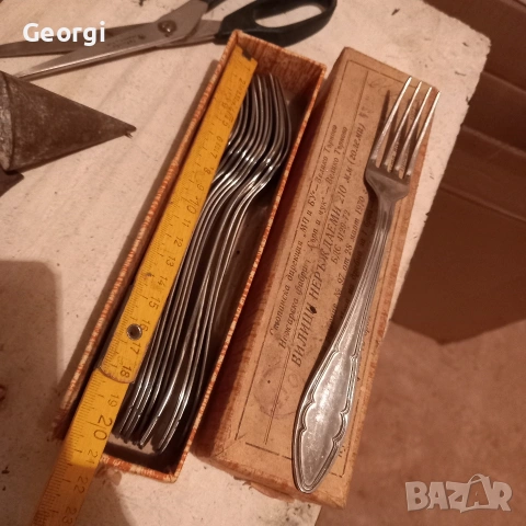 стари вилици и лъжици Велико Търново 20 см не използвани , снимка 4 - Други ценни предмети - 49640835