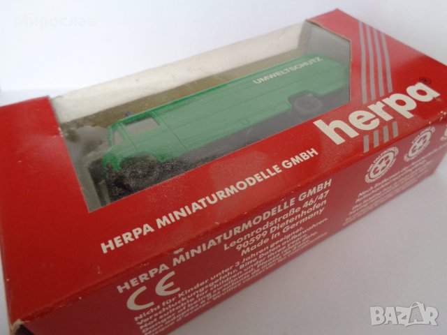 HERPA 1:87 H0 MERCEDES 508 D ПОЛИЦИЯ ИГРАЧКА КОЛИЧКА МОДЕЛ, снимка 3 - Колекции - 43603494
