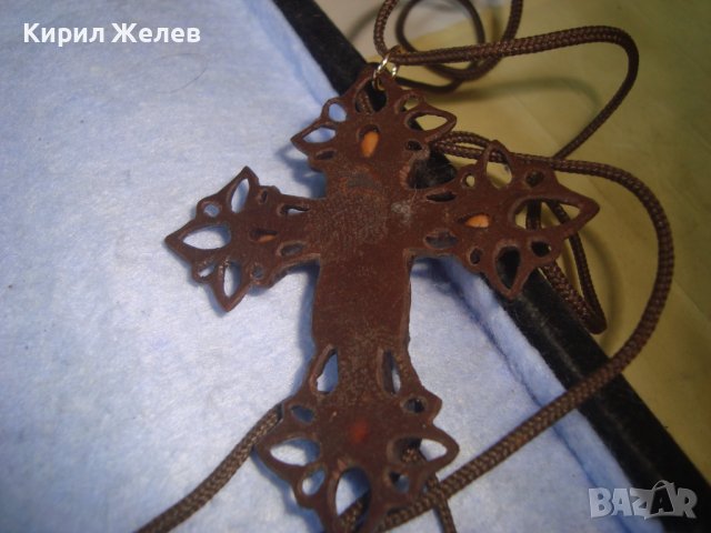 ИНТЕРЕСНО КРАСИВО АЖУРНО КРЪСТЧЕ - АРТ ФЕШЪН КОЛИЕ ПОЛИМЕР с ШНУРЧЕ 27838, снимка 10 - Колиета, медальони, синджири - 36902779