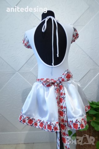 Детска рокля с българска шевица за спортни танци, снимка 3 - Детски рокли и поли - 37529152
