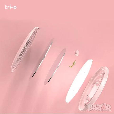 Козметично, дамско сгъваемо, компактно огледало за грим с LED светлина, снимка 9 - Други - 43315206