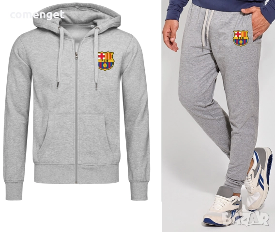 ПРОМО ЦЕНА! Спортен екип/комплект горнище и долнище БАРСЕЛОНА / BARCELONA - 2 цвята!, снимка 2 - Спортни дрехи, екипи - 34682036