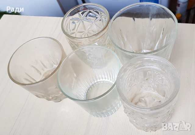 Продавам български чаши масивно стъкло, снимка 14 - Чаши - 35505234