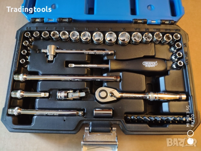 DRAPER EXPERT гедоре /гидория 1/4 40части MM / AF вложки камъни комплект, снимка 3 - Гедорета - 52855947