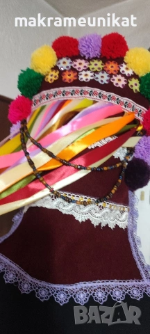 Кукерска маска, гугла, нова, Новодел, уникат, ръчна изработка , снимка 4 - Декорация за дома - 46988271