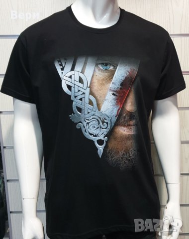 Нова мъжка тениска с дигитален печат на сериала Викинги, снимка 8 - Тениски - 28361669