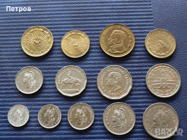 Лот монети от Аржентина, снимка 2 - Нумизматика и бонистика - 53479552