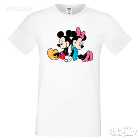 Мъжка тениска Mickey & Minnie 2 Подарък,Изненада,Рожден ден, снимка 9 - Тениски - 36575452