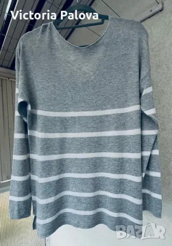 Блуза райе кежуал, снимка 5 - Блузи с дълъг ръкав и пуловери - 47947480