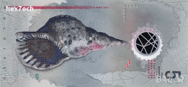 ❤️ ⭐ Малдиви 2017 5 руфии полимер UNC нова ⭐ ❤️, снимка 3 - Нумизматика и бонистика - 52886617