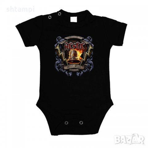 Бебешко боди AC DC Hells Bells 3, снимка 1 - Бодита за бебе - 35004263