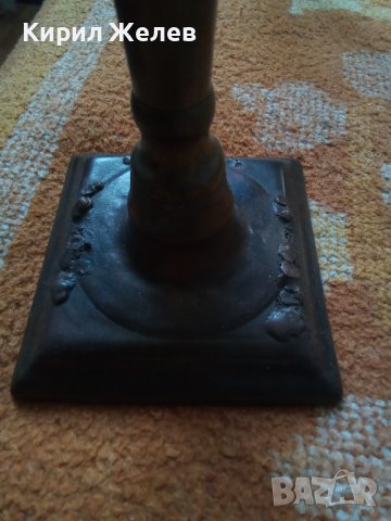 Стар бронзов свещник 42529, снимка 8 - Колекции - 43785647