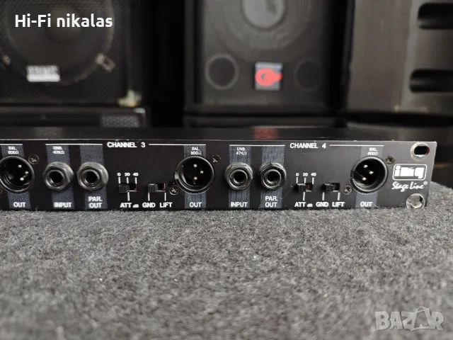 DI бокс пасивен жак вход изход iMG stage line DIB-104, снимка 3 - Ресийвъри, усилватели, смесителни пултове - 50378494