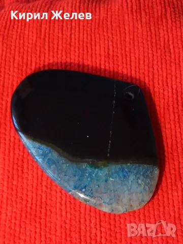 ОРФЕЕВ АХАТ СКЪПОЦЕНЕН МЕДАЛЬОН МАЙСТОРСКА АРТ ИЗРАБОТКА 24372, снимка 6 - Колиета, медальони, синджири - 33957033