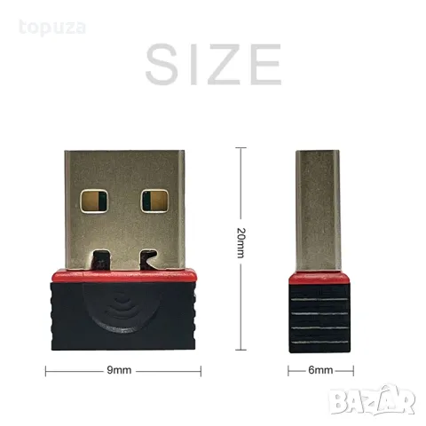 WIFI 6 USB Адаптер Безжичен 802.11n, снимка 2 - Мрежови адаптери - 48739732