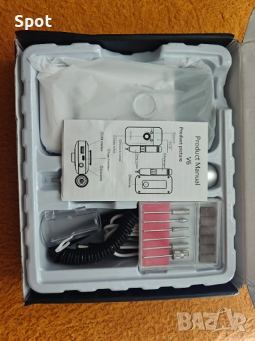 Преносима електрическа пила за нокти - маникюр и педикюр 45 000 оборот, снимка 2 - Продукти за маникюр - 51615084