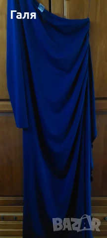 Дълга елегантна рокля RAINBOW, р-р 40/42 цвят турско синьо ., снимка 4 - Рокли - 51414552