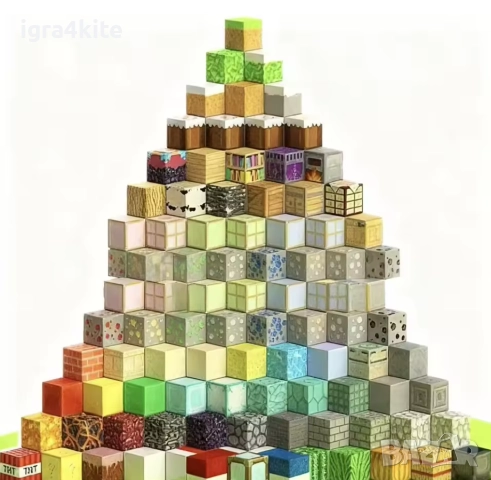 ОФЕРТА! Майнкрафт Два комплекта 200 части (2х100 в кутии) магнитни кубчета Minecraft Cubes за 59лв., снимка 5 - Конструктори - 52753386