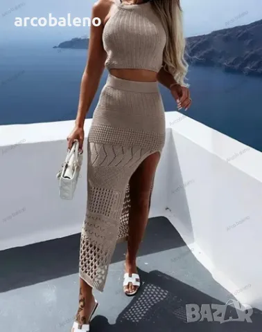 Дамски моден комплект от две части с прикритие, 3цвята , снимка 10 - Комплекти - 49447340