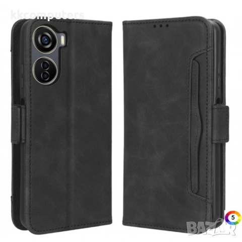 ZTE Blade V50 Design 5G Magnetic Кожен Калъф и Протектор, снимка 5 - Калъфи, кейсове - 53034041