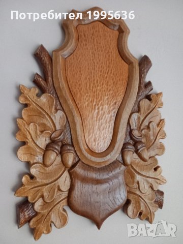 Дърворезба, поставка за ловен трофей , снимка 2 - Други - 44030085