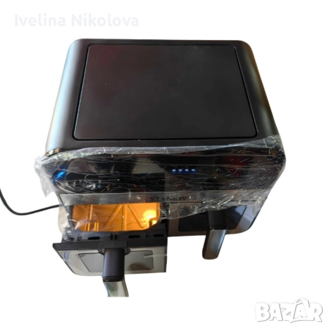 Двоен въздушен фритюрник, STANEW – решението срещу мазното и бавното готвене, снимка 4 - Фритюрници - 52467116